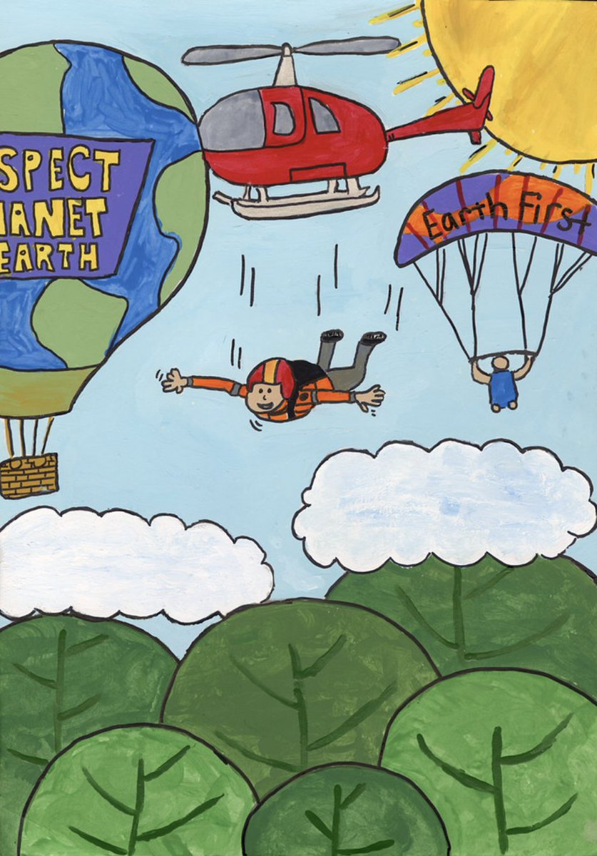 CONGRATS to Adalyn T. who won 1st place in the 2023 Aviation Art Contest sponsored by the NC Department of Transportation. VES will receive $100 for our art program.  Check out her winning entry below. WAY TO GO ADALYN! #ignitelearningbcps