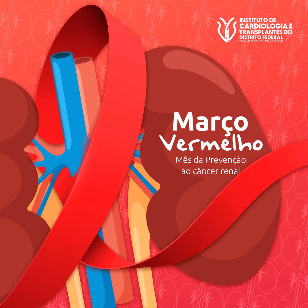 ICTDFFUC's tweet photo. A campanha  Março Vermelho visa conscientizar a população sobre o câncer renal. https://t.co/TkMVuNW35u