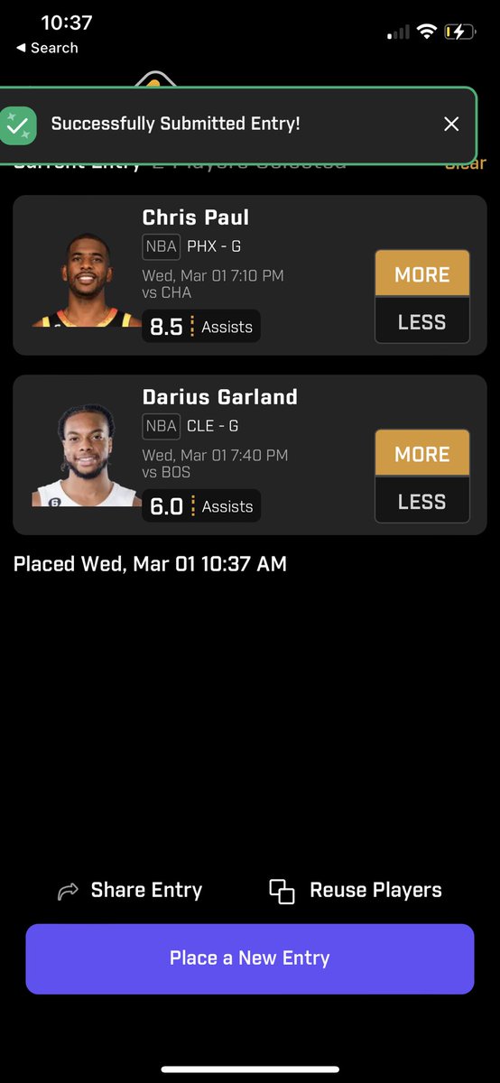 CashPropsLLC's tweet photo. Keepin it smart and simple here. Garland at push or over in his 4/5 against BOS. 6 is incredibly low for him even with recency bias. Never seen him this low before ever. Cp3 4/5 on this line against hornets. KD debuts today which SHOULD add much more potential ast chances-@EyeQe https://t.co/xrczX99EyJ