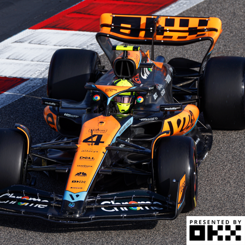 McLarenF1's tweet photo. It's almost here! 😁 The first race of the @F1 season.

Find out all you need to know, including the thoughts of @LandoNorris and @OscarPiastri ahead of our season-opener at the #BahrainGP. 👇

@OKX