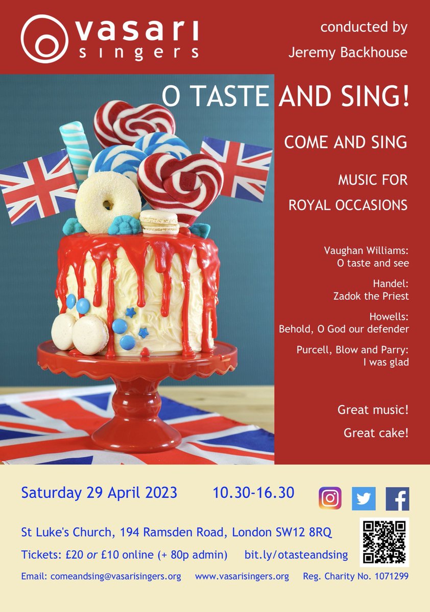 VasariSingers (@vasarisingers) on Twitter photo Come and join us on Saturday 29 April to sing music for Royal occasions directed by ā¦<a href="/JeremyBackhouse/">Jeremy Backhouse</a>ā© and eat cake - could there be a better way to spend a day? Come and join us on Saturday 29 April to sing music for Royal occasions directed by ā¦<a href="/JeremyBackhouse/">Jeremy Backhouse</a>ā© and eat cake - could there be a better way to spend a day?