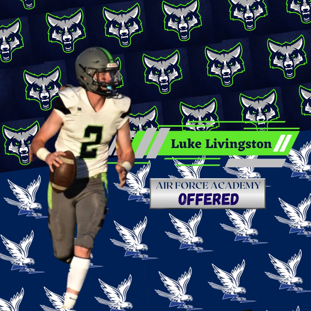 Congratulations to @LLivigston on receiving an offer from thee Air Force Academy. We are sure it is thee first of many. We are excited for him and all of our athletes. LETS GO T-WOLVES!!