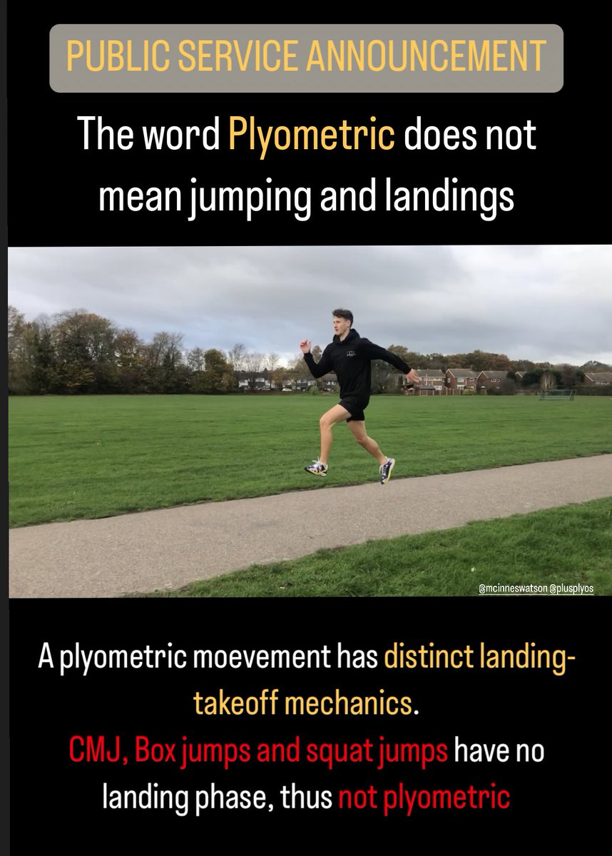 AshBuckman's tweet photo. PUBLIC SERVICE ANNOUNCEMENT

Plyometrics and what it means! https://t.co/g4EvygXima