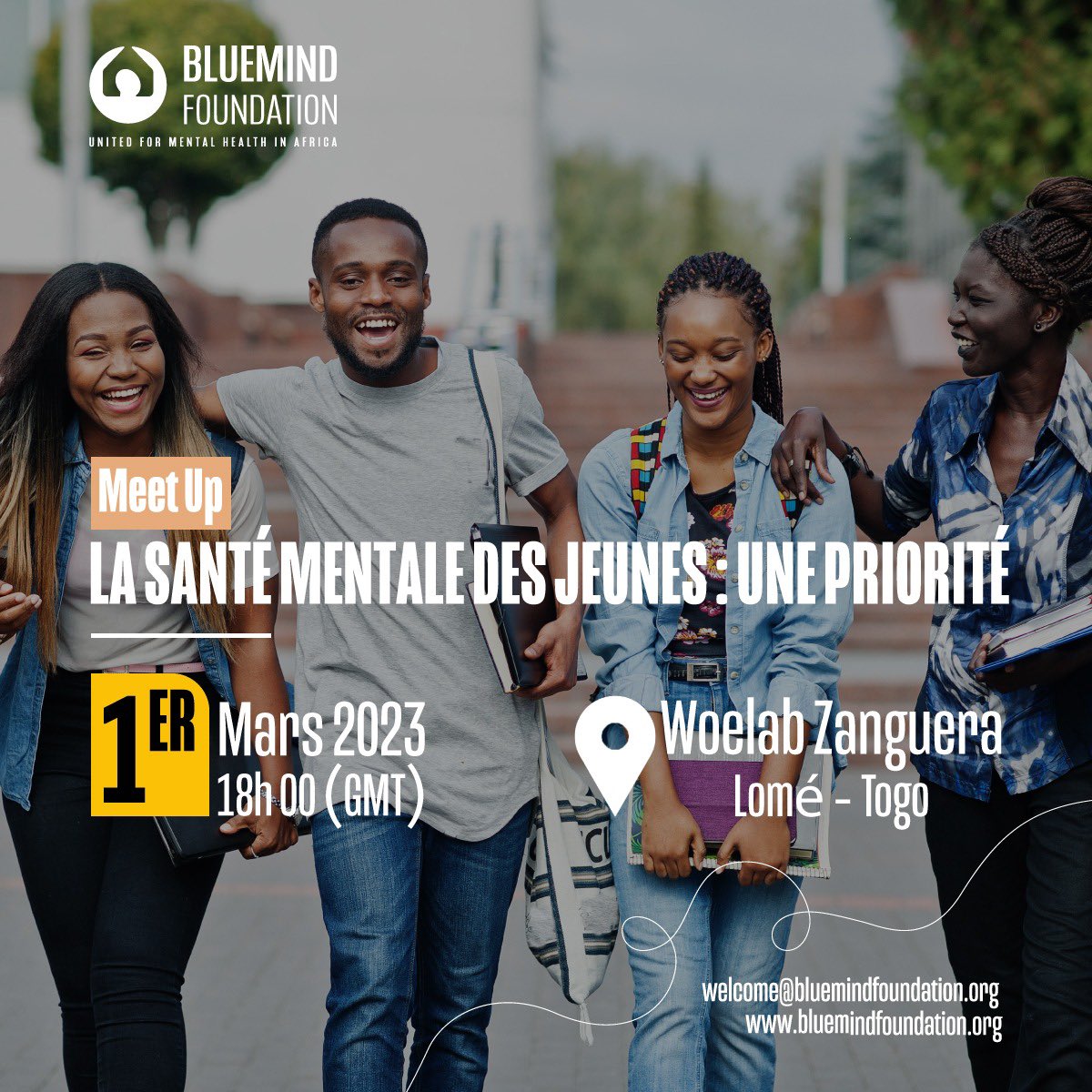unstoppablemadp's tweet image. Grand hâte !

👇🏾👇🏾👇🏾

Rendez-vous ce soir dès 18h (GMT) au #WoeLab Zanguera (By @sename__) à #Lomé, avec les jeunes acteurs &amp;amp; leaders de la société civile Togolaise sur le thème : “ la #santémentale des #jeunes, une priorité.”

☝🏾☝🏾☝🏾

#BluemindFoundation
#TeenYouthTank
