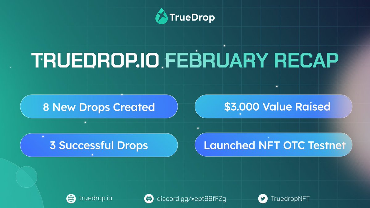 Happy Wednesday NFT enthusiast 👋 

Start of another big month! Let's take a look at February's quick recap👇
