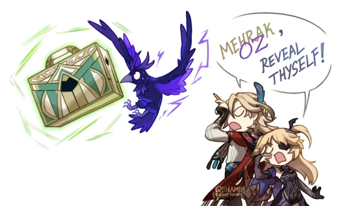 the briefcase floats(?!) #GenshinImpact  #原神 