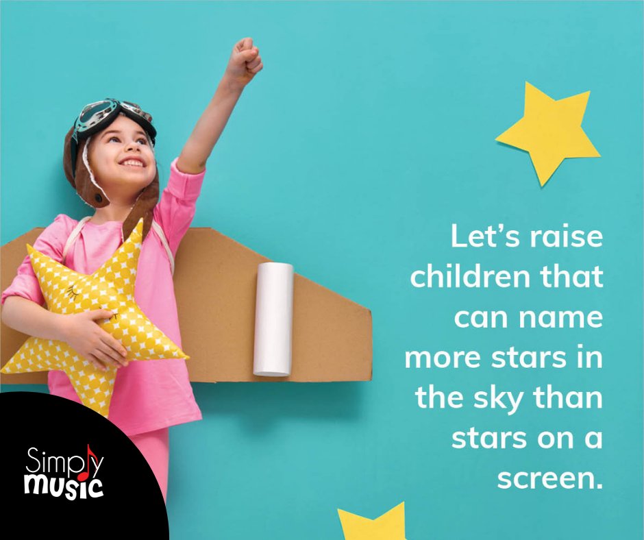 Have a clear night ahead? 5-10 minutes of simple star gazing is an ideal pre-bed-time activity. No screens required! ⭐

#simplymusicstudios #parenthood #creativehappylife #instakids #letthembelittle #ohwatchthestars #stargazing #screentimealternative #screentimeforkids