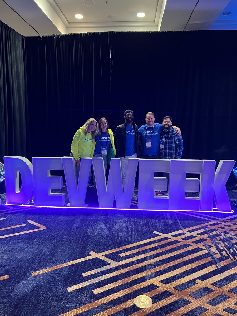 signnow's tweet image. The @signNow team had a blast at @DeveloperWeek.
@cteubner's #DevWeek2023 session on how eSignature API will streamline document approval processes was a hit!
You can still catch everything Colin has to share in his free #signNow webinar on March 2 ➜ bit.ly/3L0t6xB