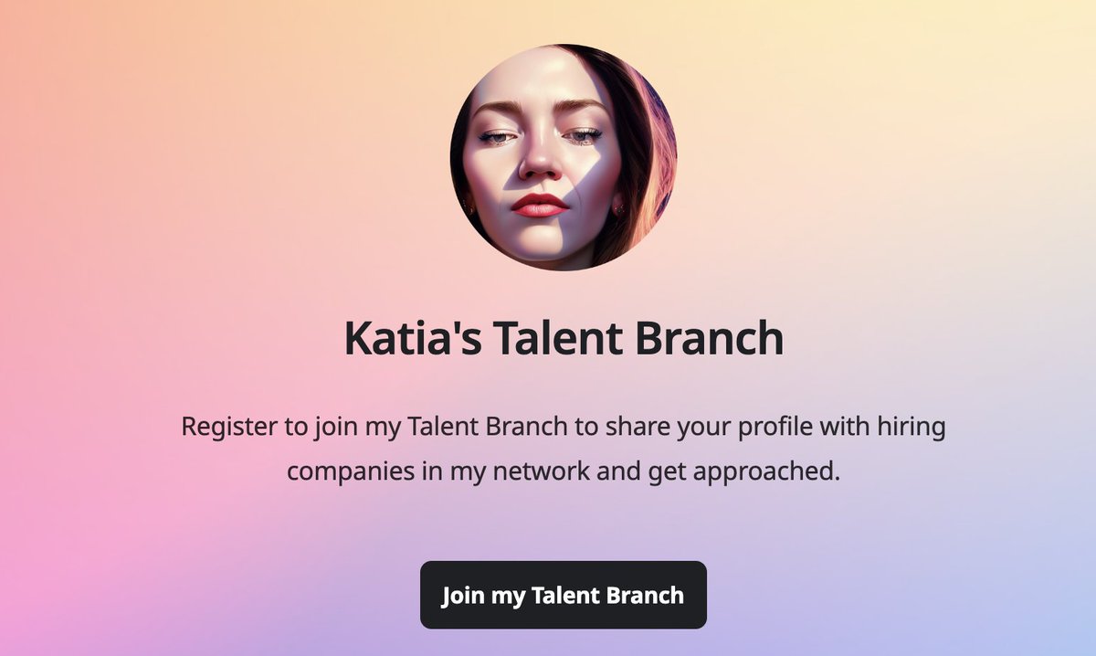 katiayakov's tweet image. I finally launched my Talent Branch🌿with 
@TechTree_dev is a platform that connects top tech talent with cool companies. I am especially interested in getting referrals to developers👩‍💻 for my new startup: branches.techtree.dev/vc-applicants/… Thank you @AnaisCis for setting me up! 🙏