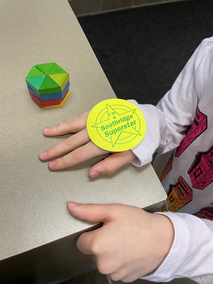 Making hexagons in kindergarten with different shapes - did you know hexagons have six corners? <a href="/wrdsb/">Waterloo Region DSB</a>