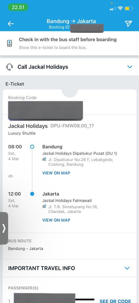 gestunganteng's tweet photo. WTS tiket travel JACKAL HOLIDAY Bandung-Jakarta tanggal 4 Maret 2023 jam 8 pagi. Dijual karena gajadi pergi, no tipu tipu karena tiket pribadiii👍🏼 https://t.co/MtRrQqUjNm