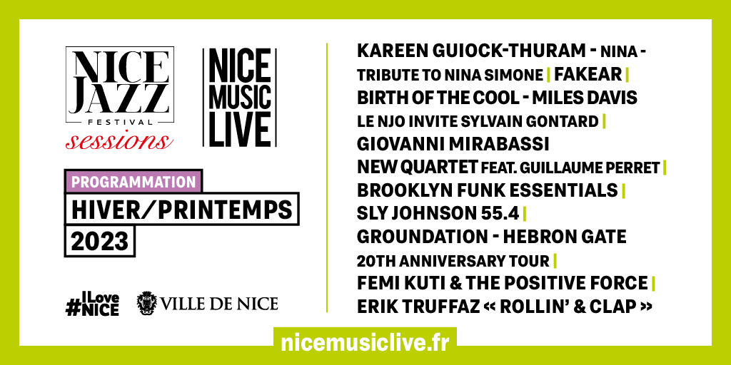 🌸 Le printemps approche et fait bourgeonner les grands noms de la musique dans la programmation de <a href="/nicemusiclive/">NiceMusicLive</a>  🪩

👉 nicemusiclive.fr

#ILoveNice #Nice06