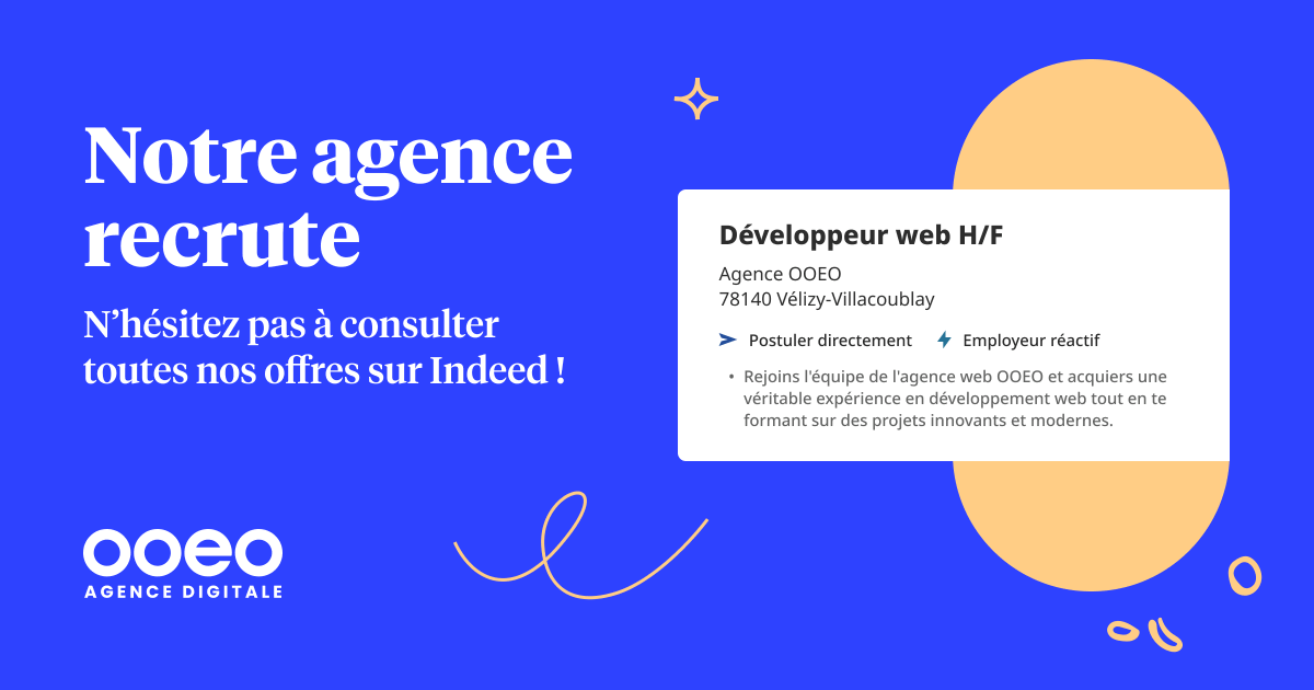 agenceooeo's tweet photo. Nous sommes à la recherche de nouveaux talents pour rejoindre notre équipe 😀 

➡️Tu préfères les entreprises à taille humaine ?
➡️Tu souhaites développer tes compétences ?

Alors retrouve nos offres d’emploi à cette adresse 👉 https://t.co/xhtPpV4sHE

📍Vélizy-Villacoublay (78) https://t.co/rXUXv16xlK