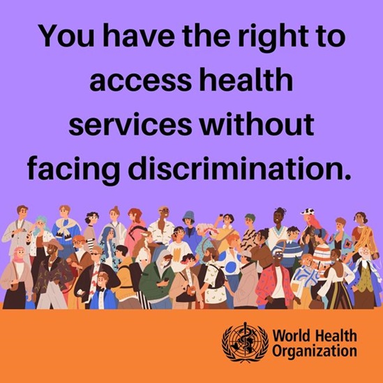 #ZeroDiscrimination is essential for promoting #HealthForAll.

 Let's work together to eliminate discrimination in healthcare and create a more equitable world.

#ZeroDiscriminationDay