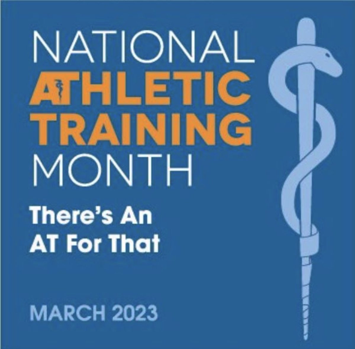March is National Athletic Training Month! Proud to be in this profession and help others. #NATM2023