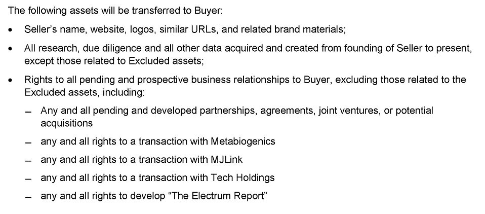 JohnGlen1976's tweet image. $INQD 8K: sec.gov/Archives/edgar…
Electrum Partners Asset Purchase Agreement:
$INQD #ElectrumPartners #Metabiogenix #MjLINK #JapaneseMedicalInstitute #PrometeoHealthGroup #KennTapp #LeslieBocskor #DrMarioAcosta
sec.gov/Archives/edgar…
Connect the Dots: