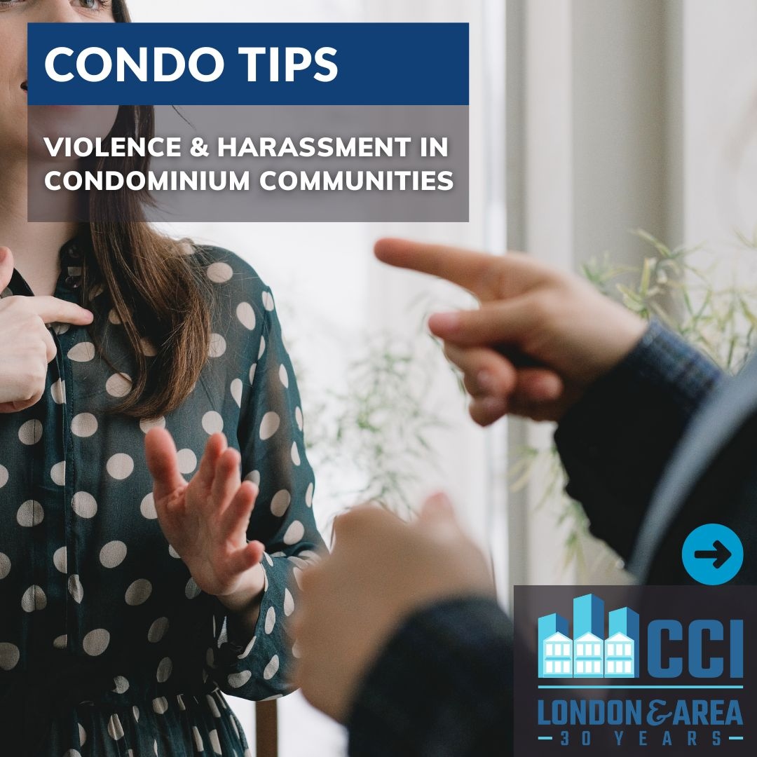 CCI_LondonOnt's tweet photo. Do you have questions about violence &amp; harassment in condominium communities❓

Here are some tips to help you make an informed decision:

✅ Condominium Documents.
✅ Safety Planning.
✅ Peace Bonds.

Have any questions? Make sure to leave yours below ⬇

CCI cannot provide a... https://t.co/sfcCuhyROF
