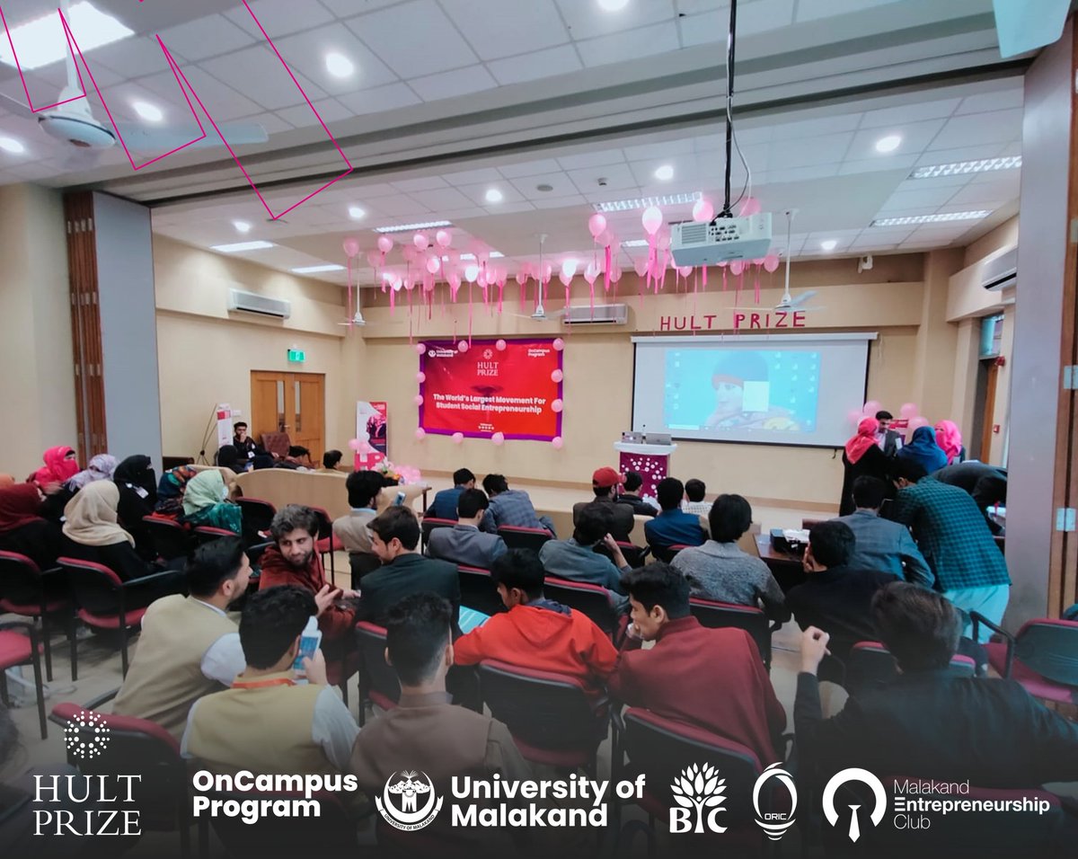 eclubmalakand's tweet photo. Amazing Hult Prize OnCampus finals at University of Malakand. It was so exciting to see brilliant innovator pitch their wonderful ideas for making fashion sustainable. The presence of teams from University of Peshawar made it even more special. #HultPrize8UOM https://t.co/9159eXs4jV