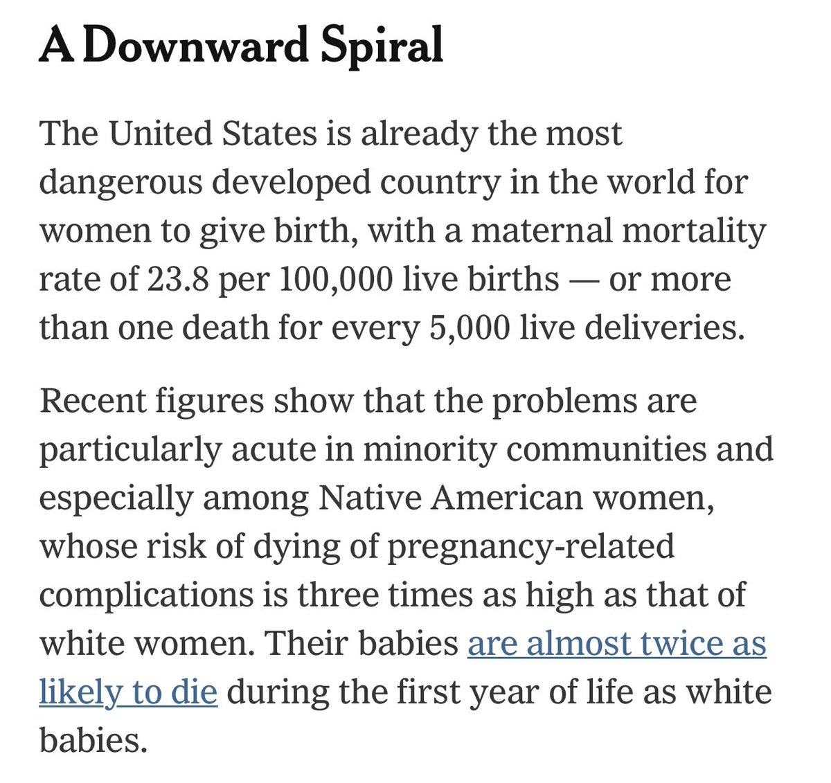 mbortnic's tweet photo. “Maternal care deserts” That’s a term I was introduced to this week as units in our state shut down contributing further to the downward spiral of care and outcomes. We need to make changes as the statistics as directionally clear. https://t.co/fHOkKwWsfS
