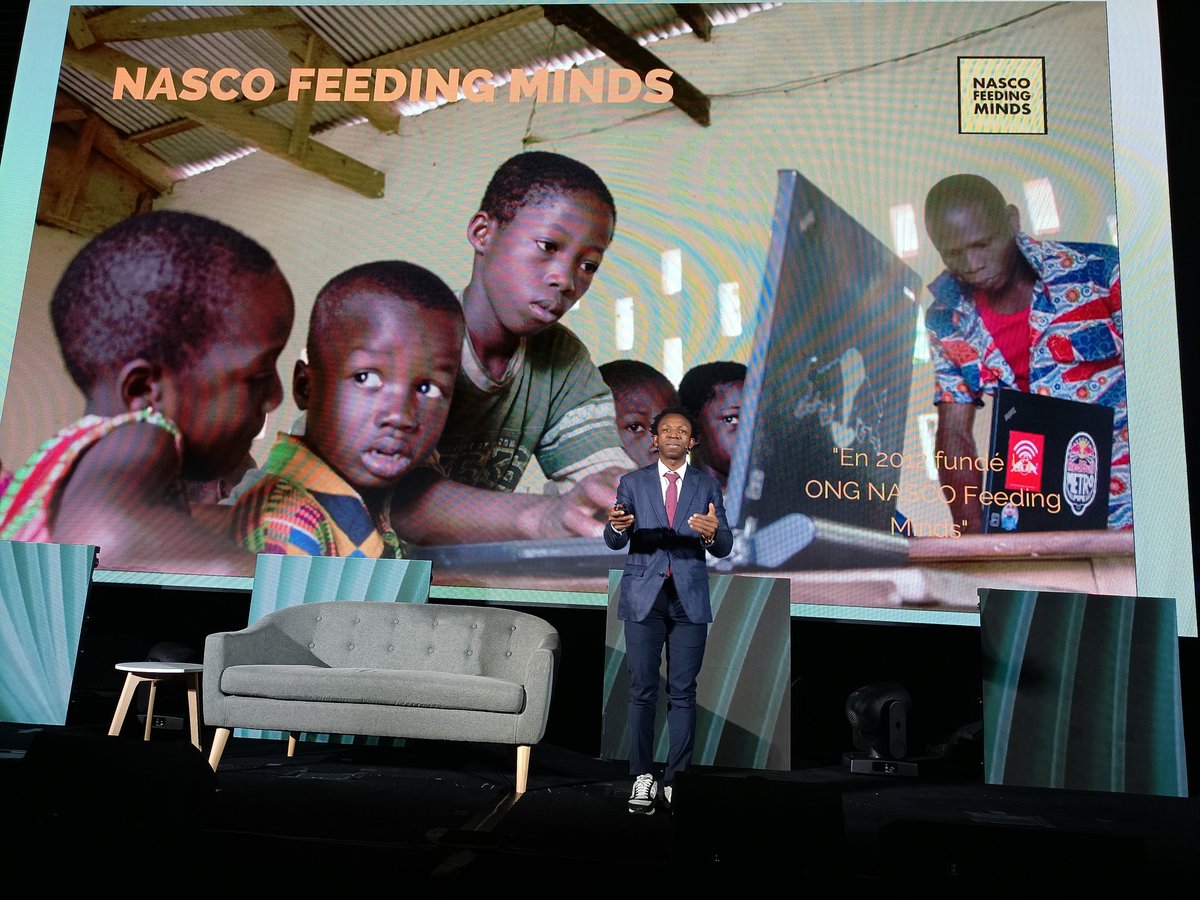 #ConDesarrolloSostenible Ousman Umar @ousmanumar
Fundador de Nasco Feeding Minds @nasco_ict apuesta por la educación: 'no hay que alimentar estómagos. Hay que alimentar mentes'.
