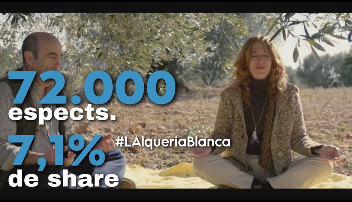 #LAlqueriaBlanca puja en la vesprada d’<a href="/apunt_media/">À Punt</a> i DESTACA amb 72.000 espectadors (7,1% de share) Éxit @_OscarRamos_ @CarmeJuan <a href="/ferrangadea/">FERRAN GADEA</a> <a href="/ricardosaiz_/">Ricardo Saiz</a> !