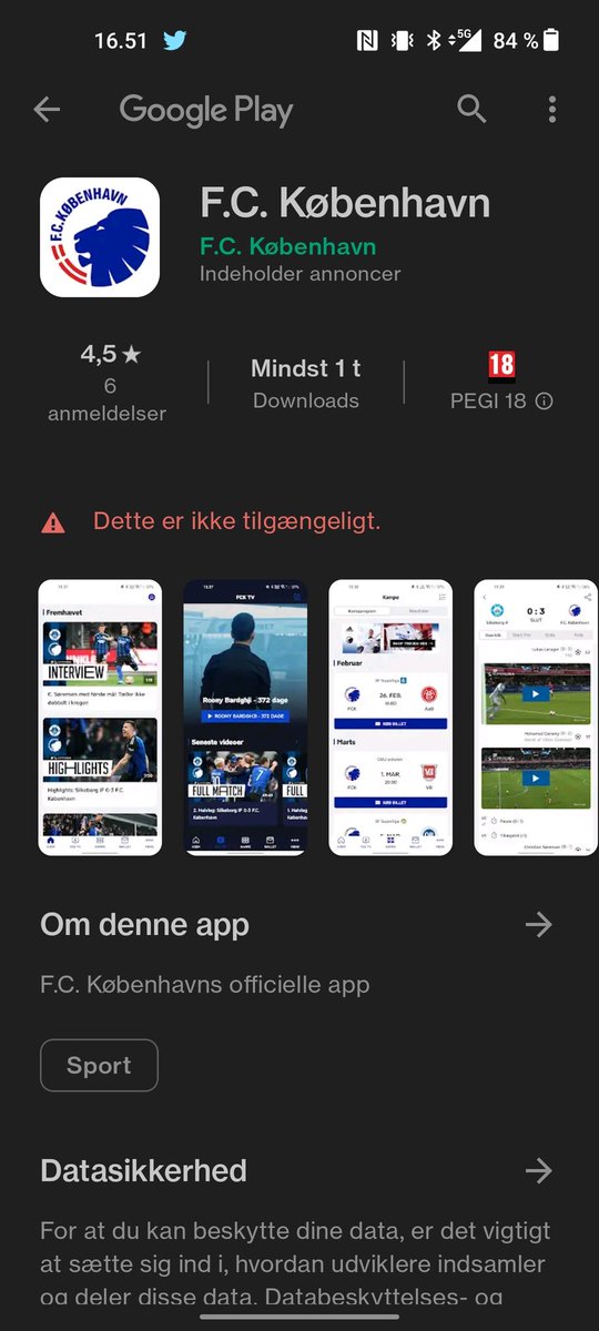 CasperFogh's tweet photo. @FCKobenhavn Min siger den ikke er tilgængelig? @FCKobenhavn https://t.co/55D5ZPf0cz