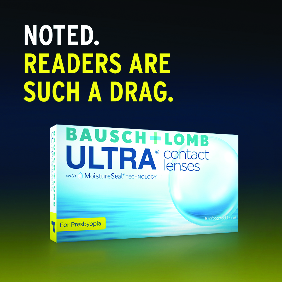 #WellnessWednesday:
Try the contact lenses that give you outstanding vision near, far, and in-between. Call @visionoptique 713-838-2020 to make an appointment to try Bausch + Lomb ULTRA® for Presbyopia contact lenses.