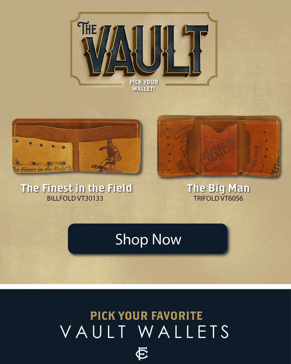 Have you visit The Vault lately?   Newly refreshed with our hand picked favorites ⚾⭐

loom.ly/ZPzTUEk

 #favorites #baseball #mlb #baseballleatherwallets #leathercraftsman