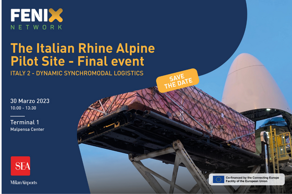 FENIX_LogistiX's tweet photo. On 30 March, Italy 2 Pilot Site will hold a final event in Malpensa – pilot managed by @MiAirports.
The Pilot obtained remarkable results , which led to the adoption of a new operating procedure by Customs.
Join to discover more👇
https://t.co/HG7fgrj3PN
#fenix #fenixnetwork https://t.co/n20kSlADmZ