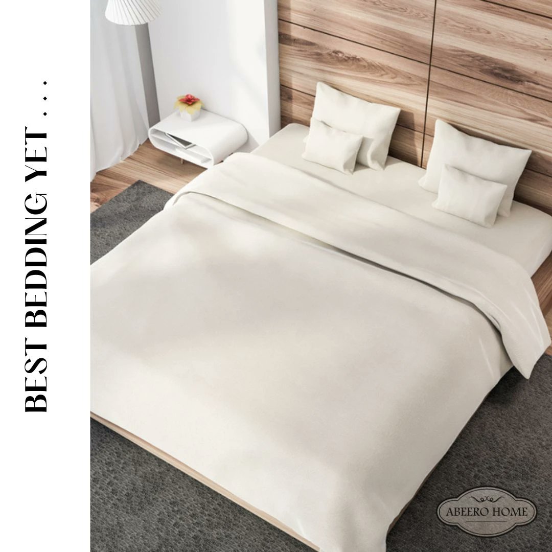 Start the week off right with a good night's sleep! Our bed sheets provide the ultimate comfort and coziness for a peaceful slumber.
#abeerohome #ComfortableSleep'