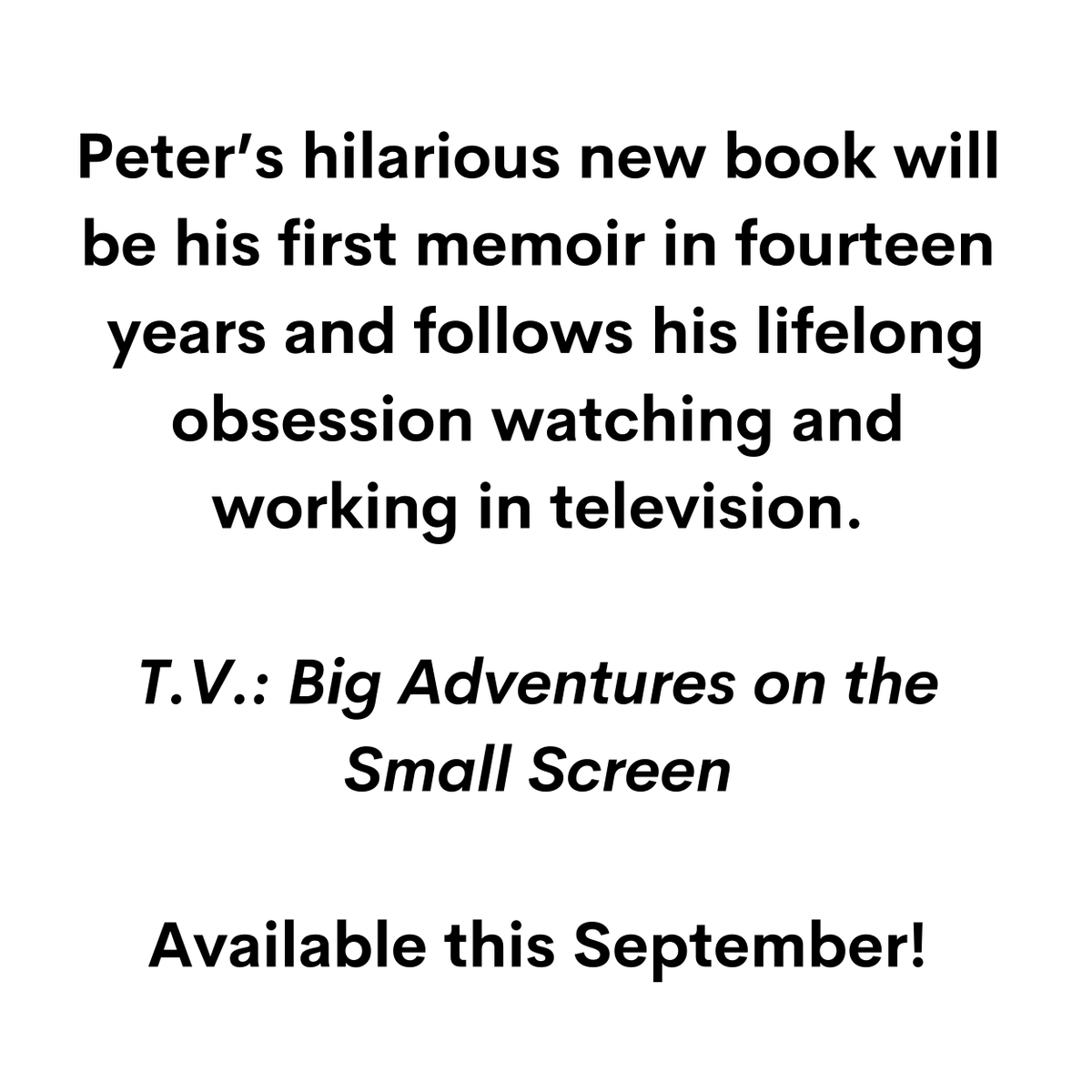 peterkay_co_uk's tweet image. Introducing... T.V. Big Adventures on the Small Screen.

Pre-order here: lnk.to/peterkay