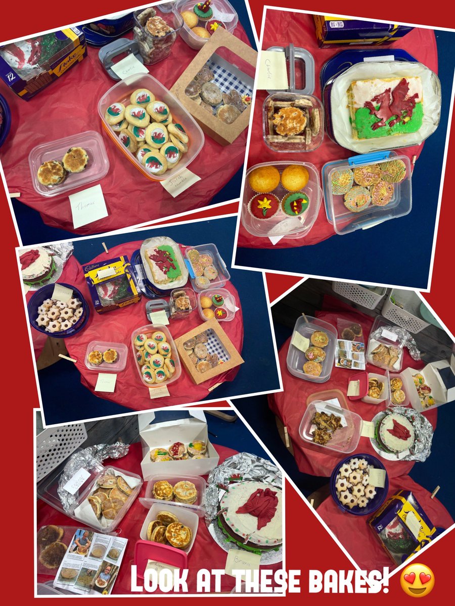 Wow! What a Welsh bake off we had! 🍰 🧁 We were bowled over by all of the delicious baked treats brought in for today’s Eisteddfod! We’ll done Year 6!