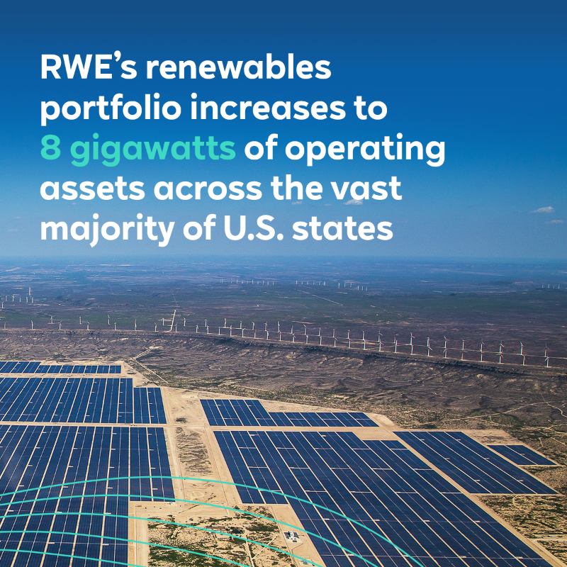 RWE_AG's tweet photo. RWE has successfully closed the acquisition of Con Edison Clean Energy Businesses to become a top-tier renewables company in the US, backed up by a strong development pipeline. Mark Noyes is CEO of the newly created company RWE Clean Energy.