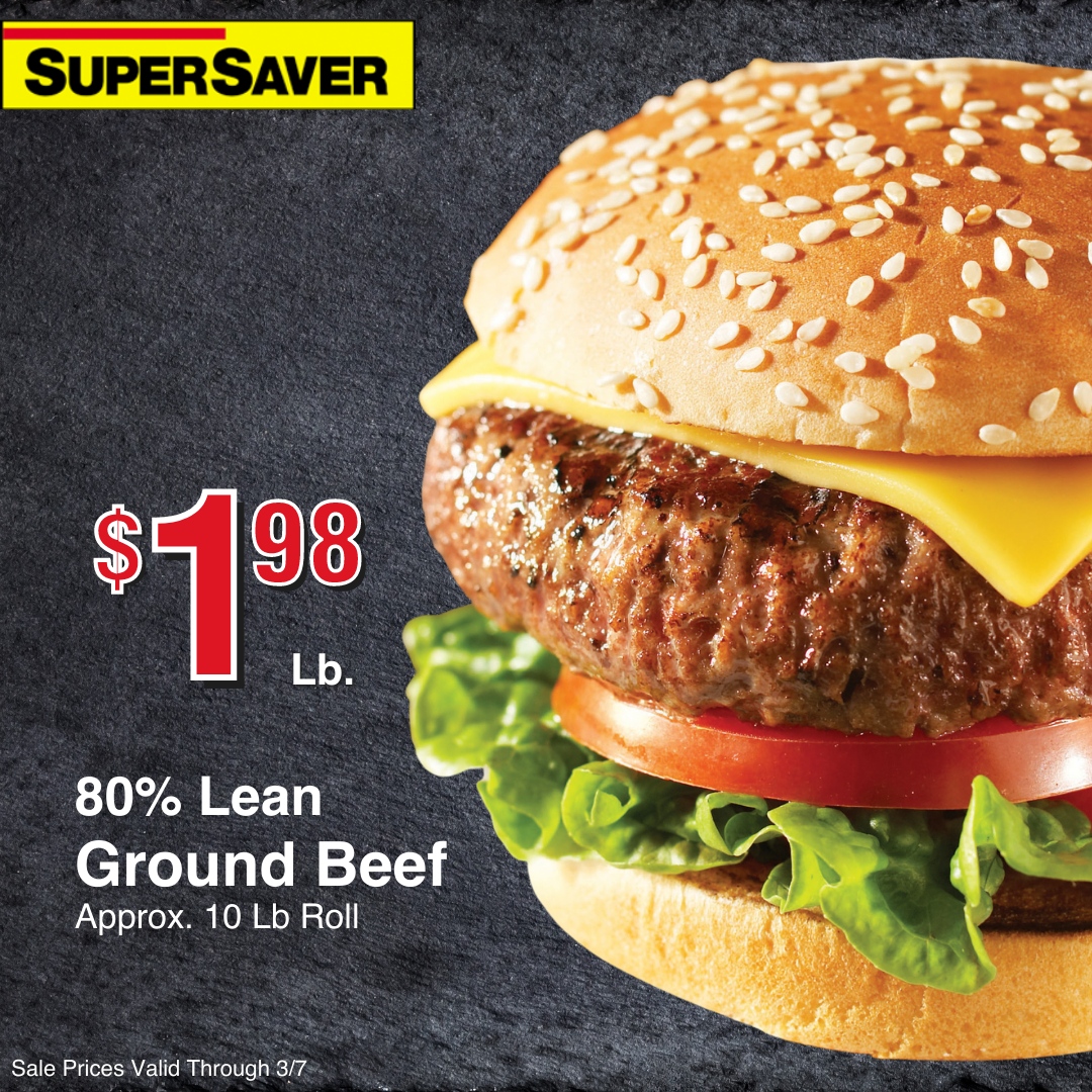 SuperSaverFoods's tweet image. It's time for our MEGA MEAT SALE, going on now through Tuesday, March 7! Purchase whole primal cuts of beef and pork and save money by being your own butcher!

View our weekly ad for more details on how you can save during our Mega Meat Sale! www2.super-saver.com/WeeklyAd/

#LocalGro...
