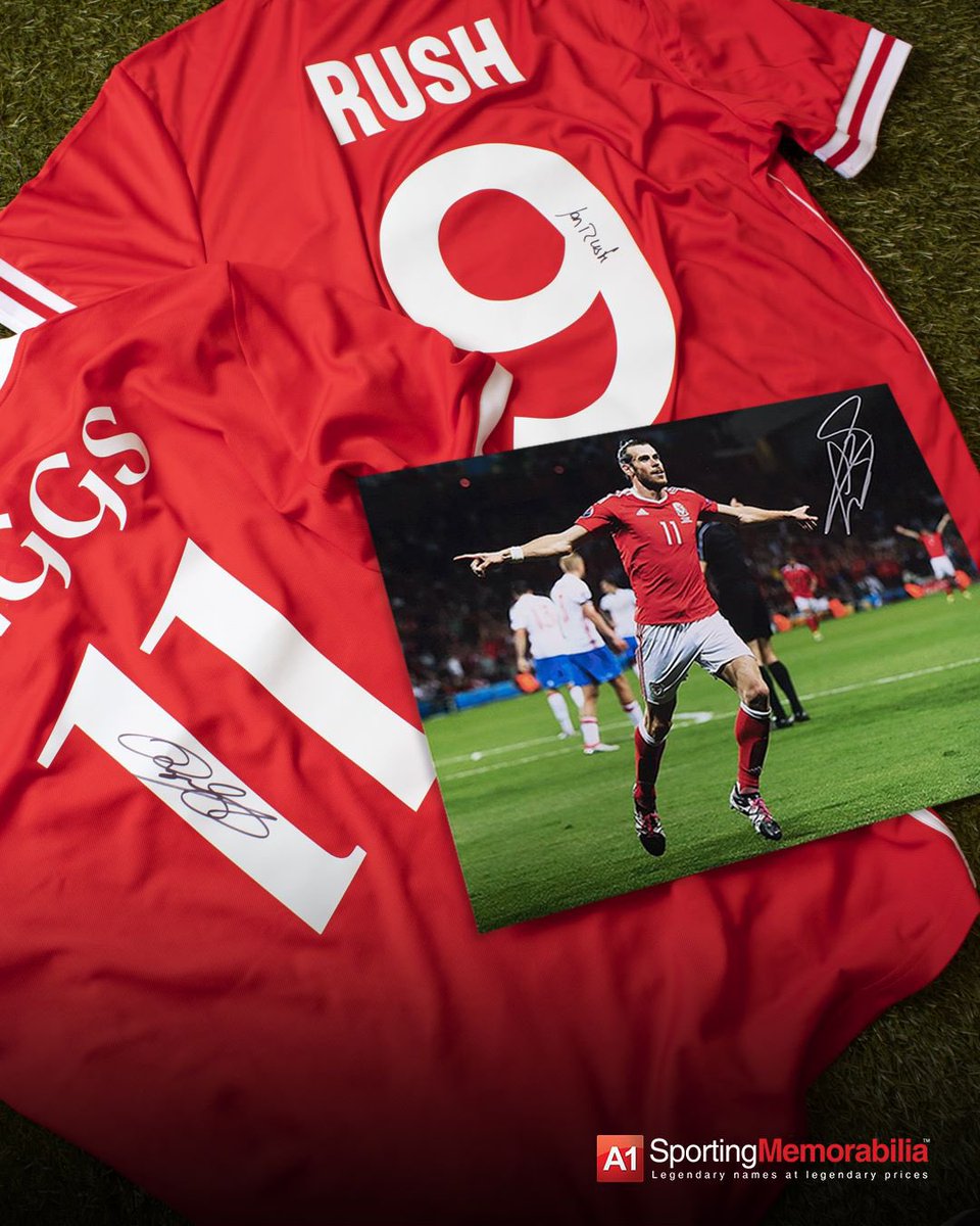 My favourite Welsh football player is….. . Happy St David’s Day! . . #A1SportingMemorabilia #StDavidsDay #Wales #Welsh #Bale #Football #Signed