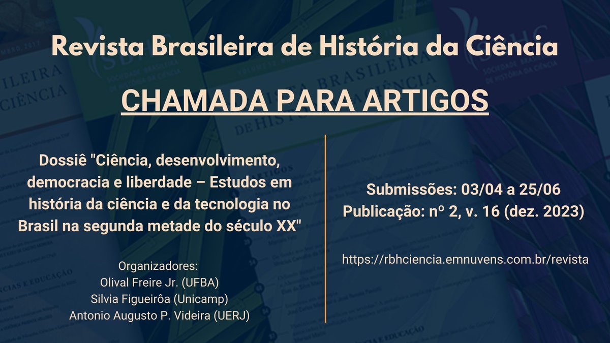 Já temos um próximo Dossiê Temático à vista! Fique ligado para as datas de submissão de trabalhos!

rbhciencia.emnuvens.com.br/revista

<a href="/olival_freire/">Olival Freire Junior</a>