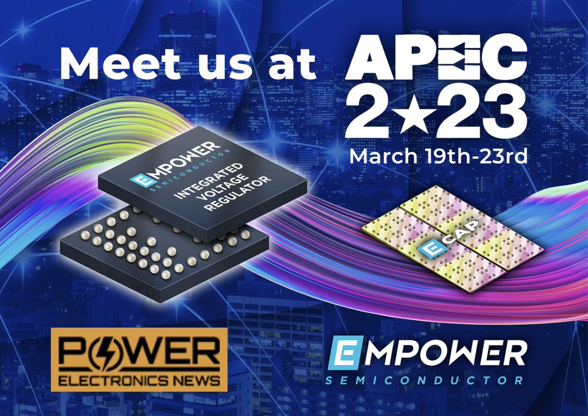Thanks to @powerelectronicnews for featuring our APEC 2023 announcement. 

Read the full article here: ow.ly/PtZw50N5KYW

#APEC2023 #APEC #powermanagement #empowerivr #semiconductor #empower #ivr #electronics #technology #innovation #newtechnology