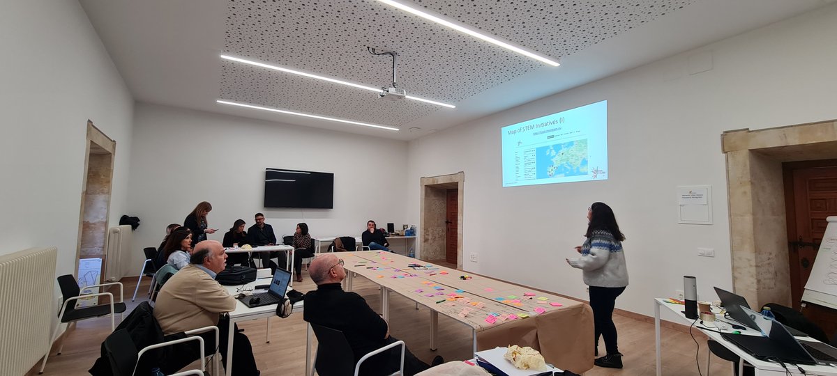 Today we presented <a href="/CreaSTEAM_proj/">CreaSTEAM Project</a> to different stakeholders from Europe and Spain. If you want to discover more about STEAM-Labs, check the presentation c/ <a href="/EUErasmusPlus/">Erasmus+</a> <a href="/sepiegob/">SEPIE</a> 
➡️ zenodo.org/record/7689161