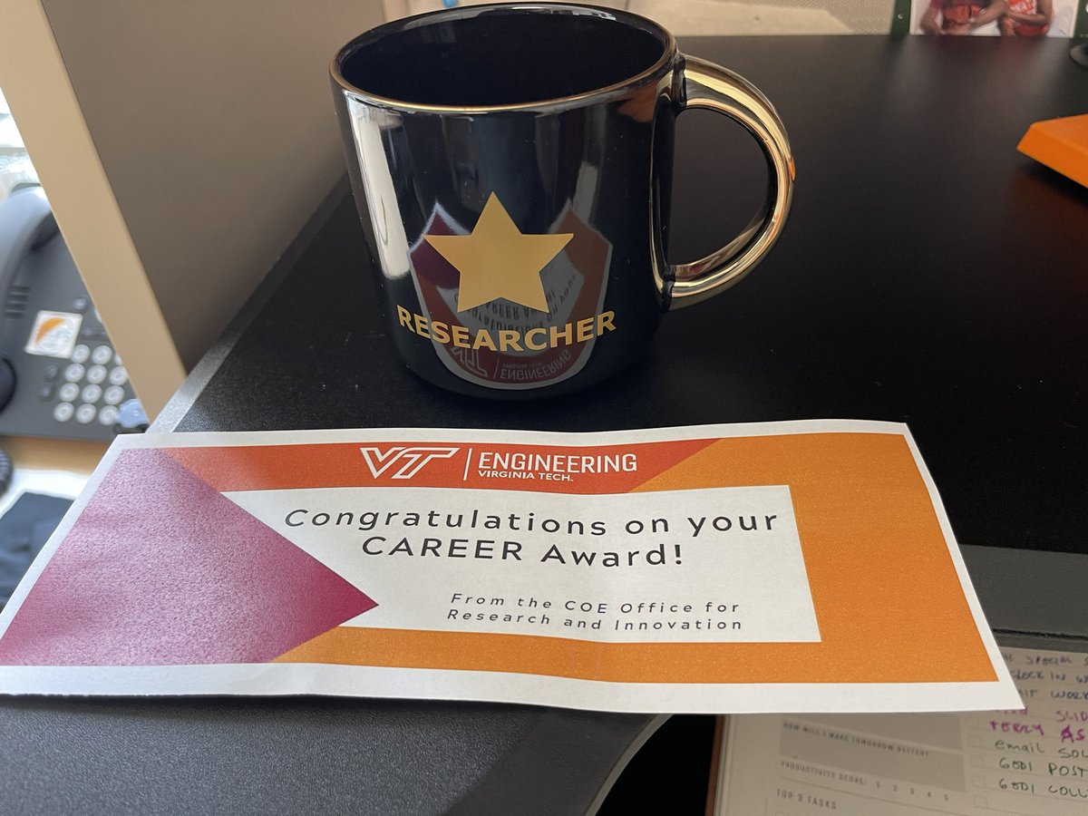 Homero Murzi (@hmurzi) on Twitter photo Received this today. I love these type of details and recognitions. I appreciate when the College of Engineering <a href="/VTEngineering/">Virginia Tech Engineering</a> cares about me :) Received this today. I love these type of details and recognitions. I appreciate when the College of Engineering <a href="/VTEngineering/">Virginia Tech Engineering</a> cares about me :)