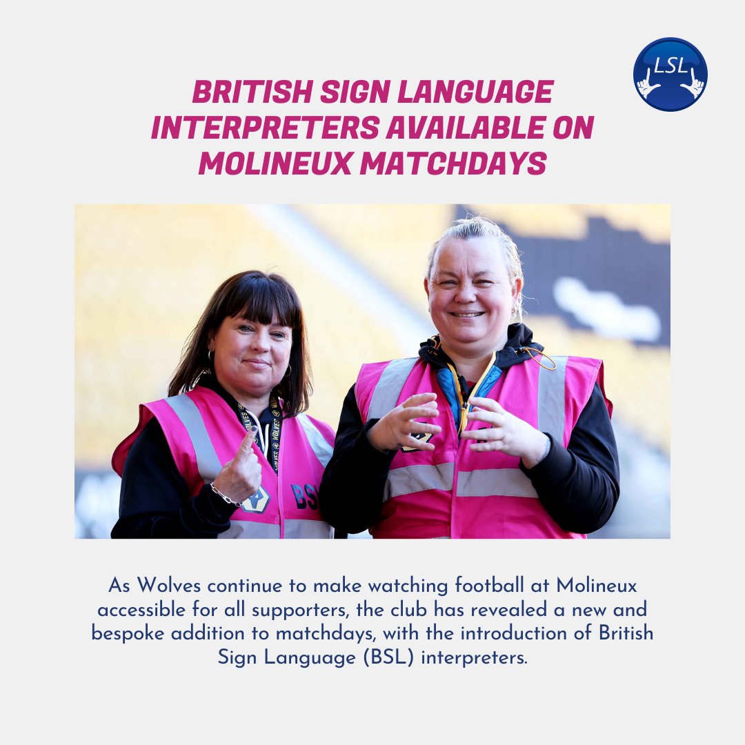 British Sign Language interpreters available on Molineux matchdays ⚽ - mailchi.mp/eedb0c7fa21b/o…