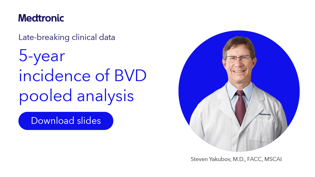 Did you miss our late breaker at CRT? Download the slides from Dr. <a href="/StevenYakubov/">Steven Yakubov</a> now to catch up on the latest #TAVR durability data. bit.ly/3ZuCcq7

Risk info: bit.ly/3KJHBFN
