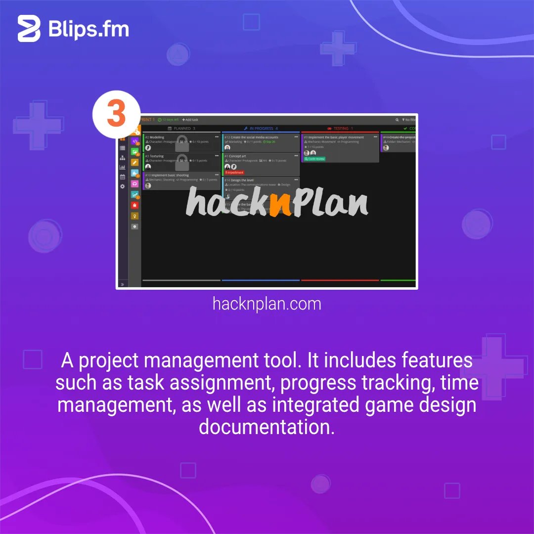 BlipsFm's tweet image. Last week we talked about the importance of planning your games. Now we present you with three useful tools that can help you plan and manage them! #gamedev #indiedev #gamedevtips #gamedevelopment #gamedeveloper #blipsfm