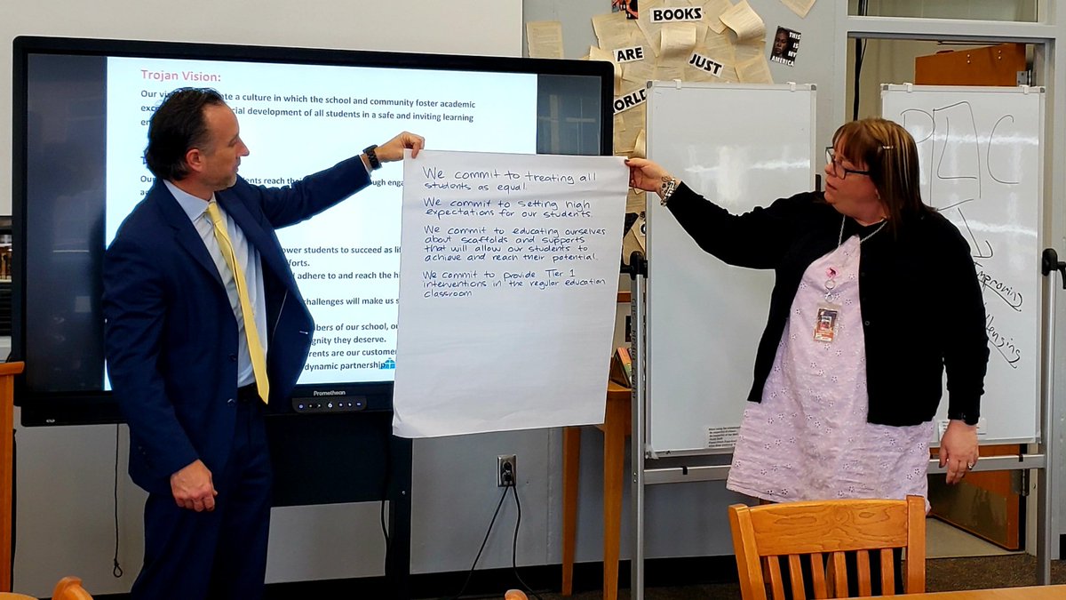 FergusonofCHS's tweet image. Powerful learning together creating #CollectiveCommitments for Carolina! @SolutionTree @CHS_TrojanPride @GCS_HS_Rhymer @gcschools