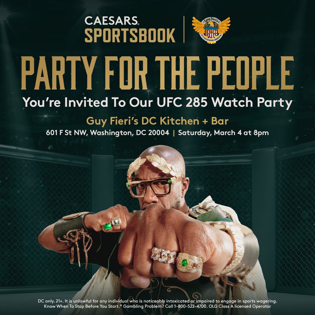 🥊 FIGHT NIGHT IS HERE🥊

Join us this Saturday for the big HEAVYWEIGHT bout for FREE

#guysdckitchen #ufc285