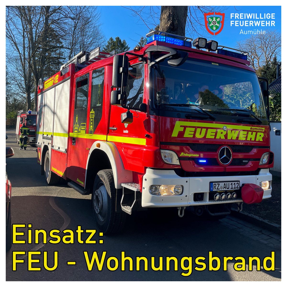 🚒 #EinsatzFw Nr. 011/2023
📅 28.02.2023
⏰ 14:41 Uhr
🚨 FEU - Wohnungsbrand
🚩 Oberförsterkoppel
🔴 Freiwillige Feuerwehr Wohltorf &amp; Dassendorf 
⚪️ Rettungsdienst
🔵 Polizei
----
💻 Einsatzbericht: t1p.de/qt6gr
#feuerwehr #aumühle #Wohltorf #Dassendorf