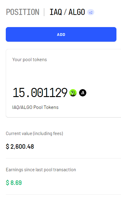 Legend4831's tweet photo. I'm providing 15 LP on @data_element project &amp; earning 36 $IAQ per day or ($100+)/day with current PA. Very Happy with the results. Works on: Windows MAC &amp; soon LINUX. Staking + other features on the works👀. Heading towards 2K devices online! #Mining #data #algo #passiveincome https://t.co/tgpTCxcGXP