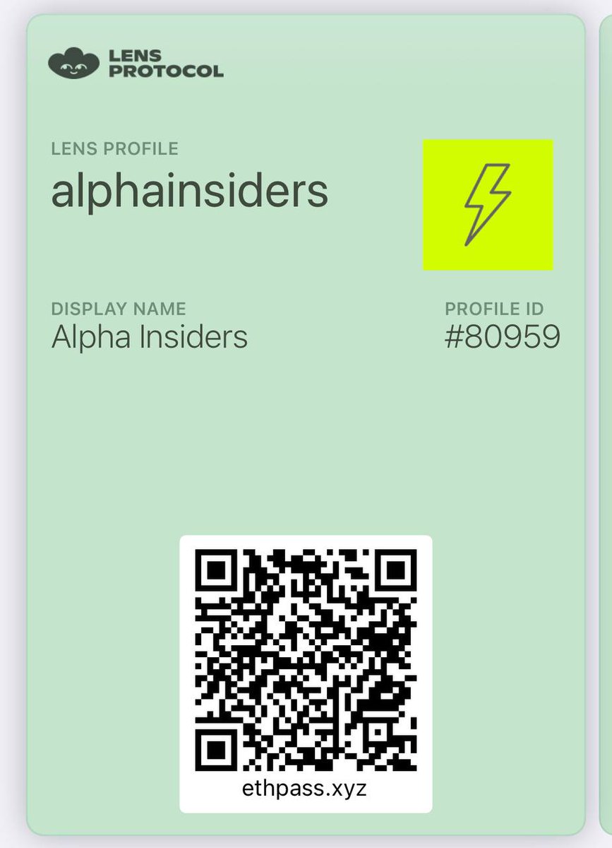 🚨 Create your Lens Pass Using <a href="/ethpass/">ethpass.xyz</a> 

Turn your Lens profile into an Apple or Google Wallet pass by using lens.ethpass.xyz

⭕️Like &amp; RT
#AlphaInsiders🕵️‍♂️⚡️🧵