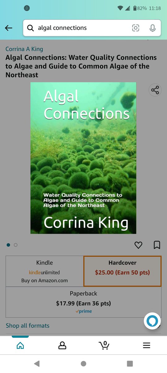 Algal Connections: Water Quality Connections to Algae and Guide to Common Algae of the Northeast a.co/d/1ZNMAIJ. #algae #harmfulalgalbloom #HAB #waterquality #cleanwater #identificationguide #book