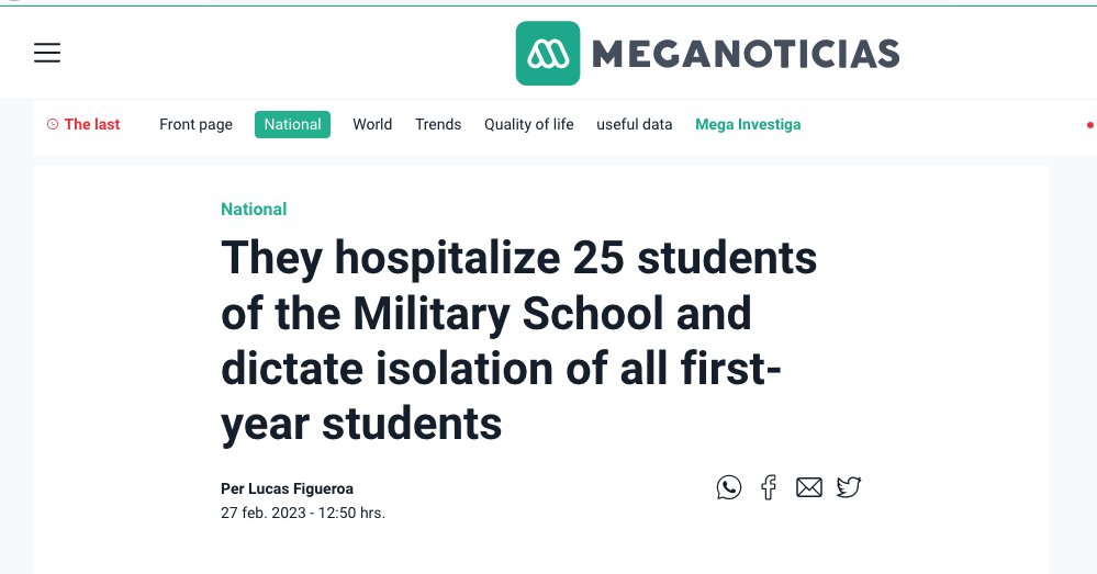 CHILE: 25, FIT AND YOUNG 1st year medical students who work at the same hospital have been hospitalised with  'acute respiratory condition' —3 are already on vents: local Dr says 'it's Covid': hospital PUT ON LOCKDOWN. More severe variant?