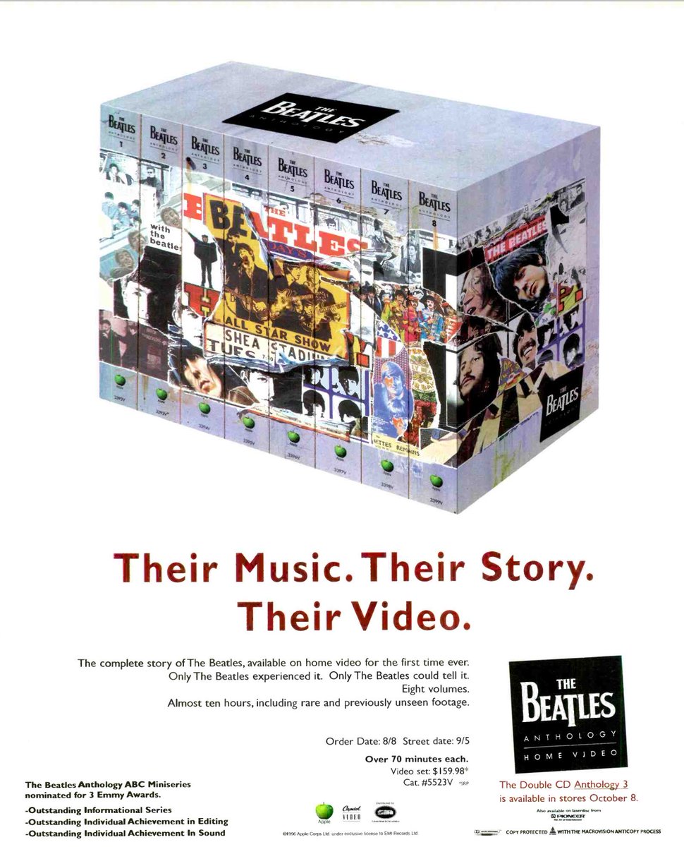 1996 ⁦#TheBeatles 
#MusicAdvertising 
#Anthology